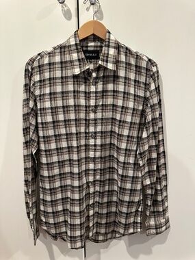 Tony Melillo Men’s Plaid Button Down Shirt Medium